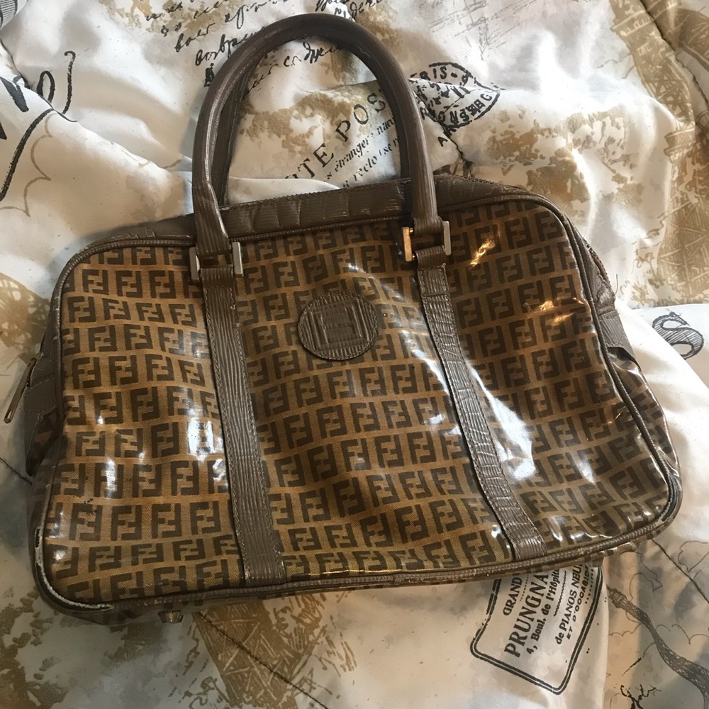 Fendi Vintage Zucchino Handbag.